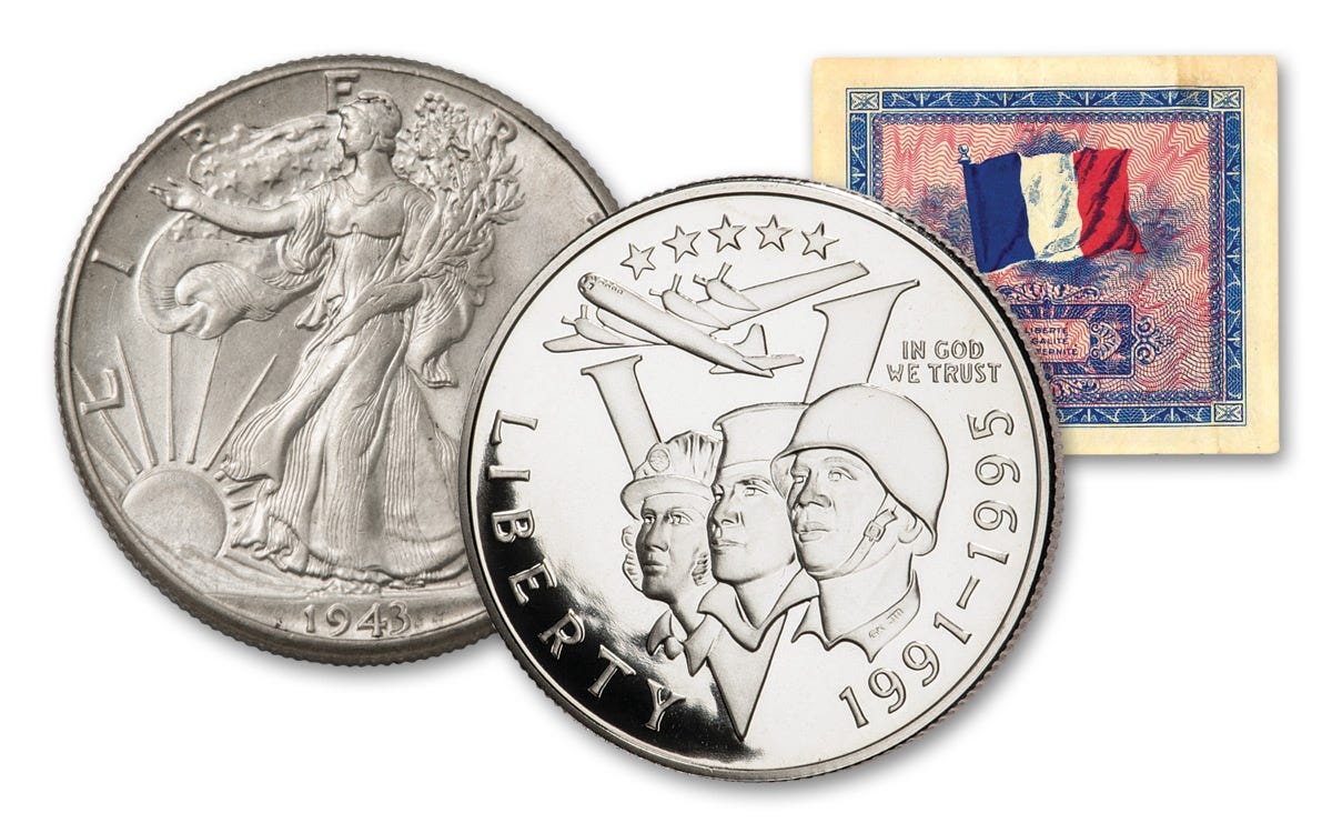 1986-S Statue of Liberty Dollar & Half Dollar 2-pc Set w/Series 591 MPC  Note | GovMint.com