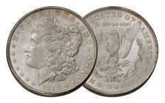 1878-P Morgan Silver Dollar 7/8 Tail Feathers BU