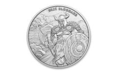 1oz Silver Eric Bloodaxe Legendary Warriors BU