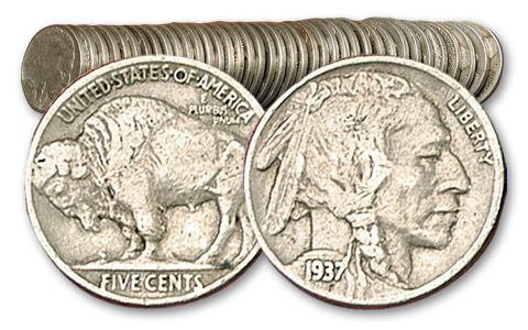 1913-1938 Buffalo Nickels 40 Piece | GovMint.com