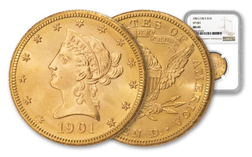 1901-S $10 Gold Liberty VP-001 NGC MS65