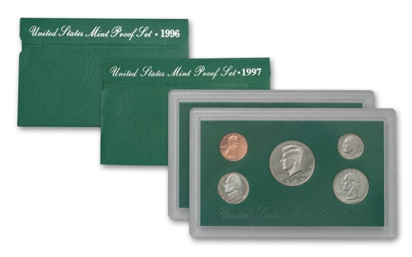 1996 & 1997 U.S. Proof Sets