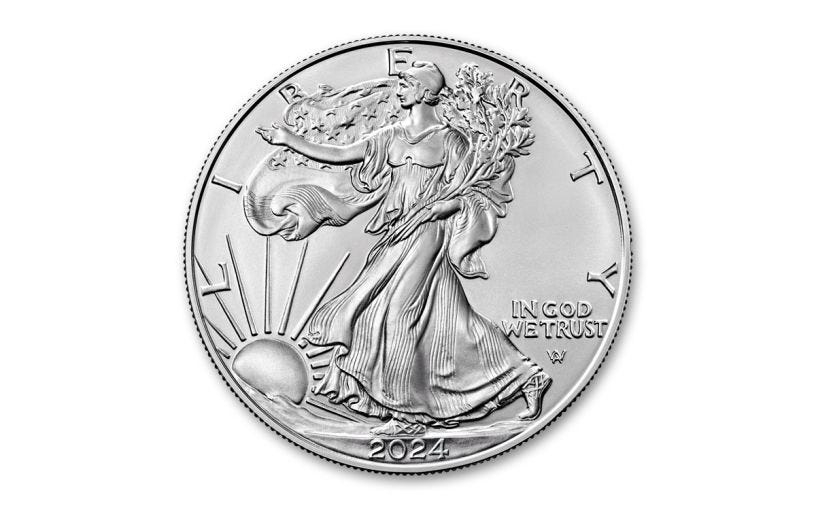 2024-W $1 1oz Burnished Silver Eagle w/ OGP