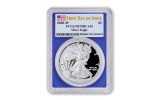 2020-W $1 1-oz American Silver Eagle PCGS PR70 DCAM First Day of Issue w/Blue Core & Flag Label