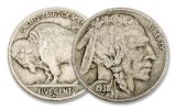 2PC 1913 AND 1938 BUFFALO NICKEL SET (5955FL-BN)