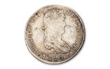 SPAIN 1821 8 REALES SILVER VF - SANTE FE TRAIL