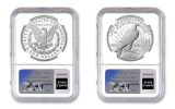 2-Coin Set 2024-S Silver Morgan & Peace NGC PF70UC FDI