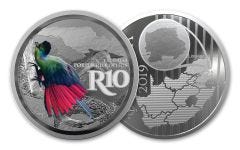 SA 2019 1OZ SILVER COLORED TURACO PROOF