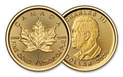 Canada 2025 $1 1/20oz Gold Maple Leafs BU