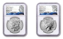 2PC 2024-S Silver Morgan & Peace NGC Reverse PF70 FDI