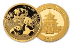 2025 15gm Gold Panda BU