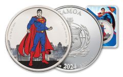 2024 Samoa $5 1-oz Silver Superman Coin