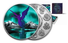 2023 Mexico 1-oz Silver Libertad “Aurora Borealis” Ennobled BU