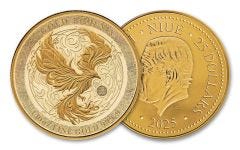 Niue 2025 1/10oz Gold Phoenix Proof-Like w/ Capsule