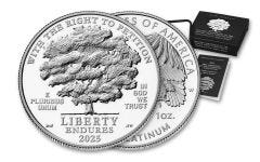 2025-W $100 1oz Platinum Eagle Right to Petition Proof w/ OGP