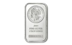 1-oz Silver Morgan Design Bars BU