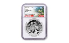 2025 30gm Silver Panda NGC MS69 FR WC (China Great Wall label)