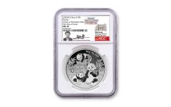 2025 30gm Silver Panda NGC MS70 FDI - Shenz Mint/Peter Gu Signature Label  WC