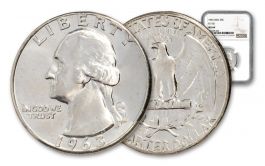 1963-P Washington Quarter FS-101 NGC MS64 | GovMint.com