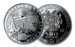 2023 Armenia 500 Dram 1-oz Silver Noah's Ark Coin Gem BU