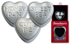 2022 PAMP 30-gm Silver Replica Sweethearts Gem BU 3-pc Set