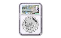 Australia 2024  $1 1oz Silver Kookaburra NGC MS70 First Releases Kookaburra Label