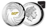 TUV 2020 $1 1-OZ SILVER JAMES BOND HR PROOF