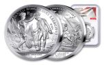 2024 France €20 1-oz Silver Battle of the Cowpens High Relief Proof NGC PF70 First Releases