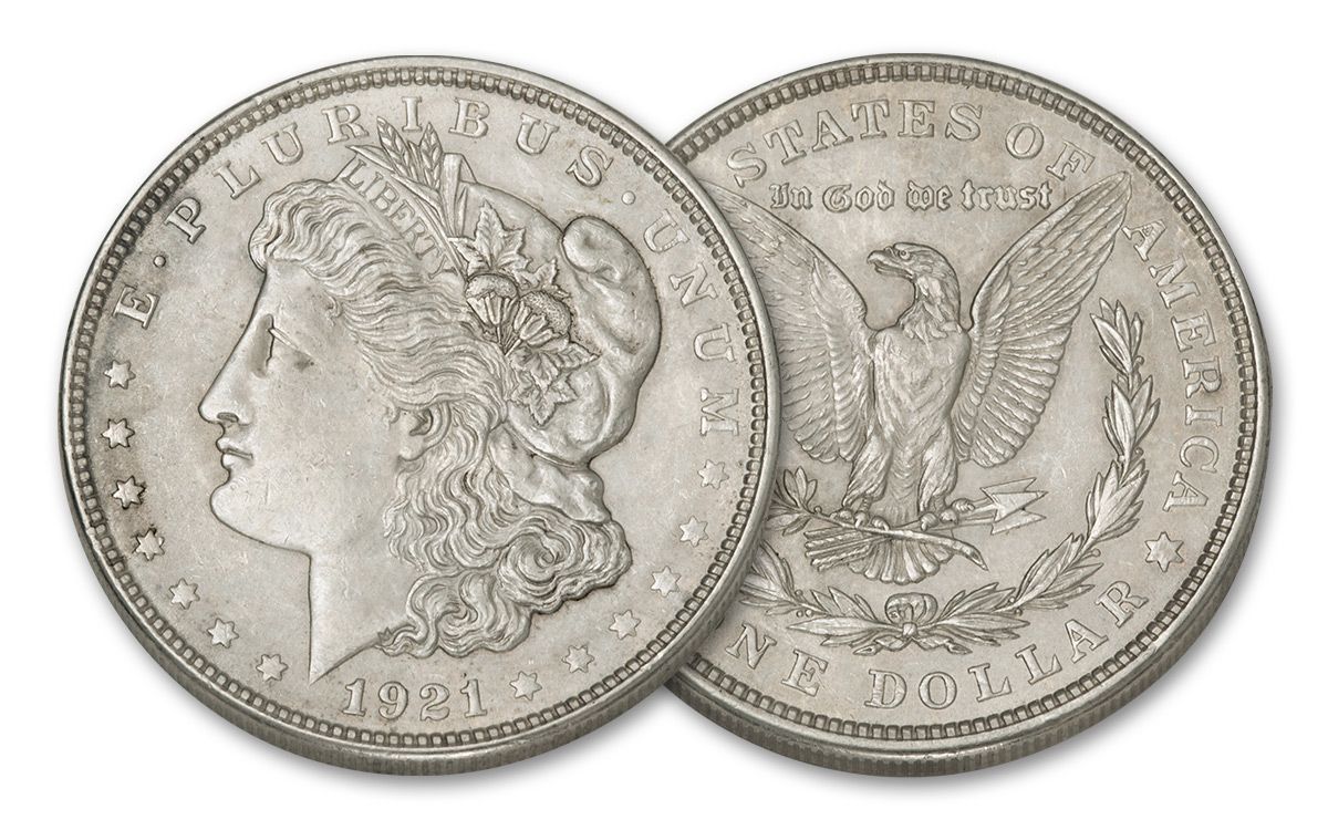 1921 US Philadelphia 1 Dollar Silver Morgan XF Coin | GovMint.com