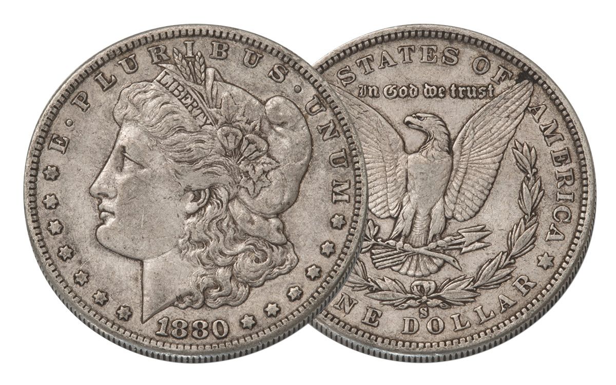 1880-S Morgan Silver Dollar XF | GovMint.com