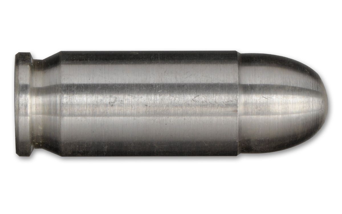 1-oz Silver Bullet – .45 Caliber Pistol Round Replica
