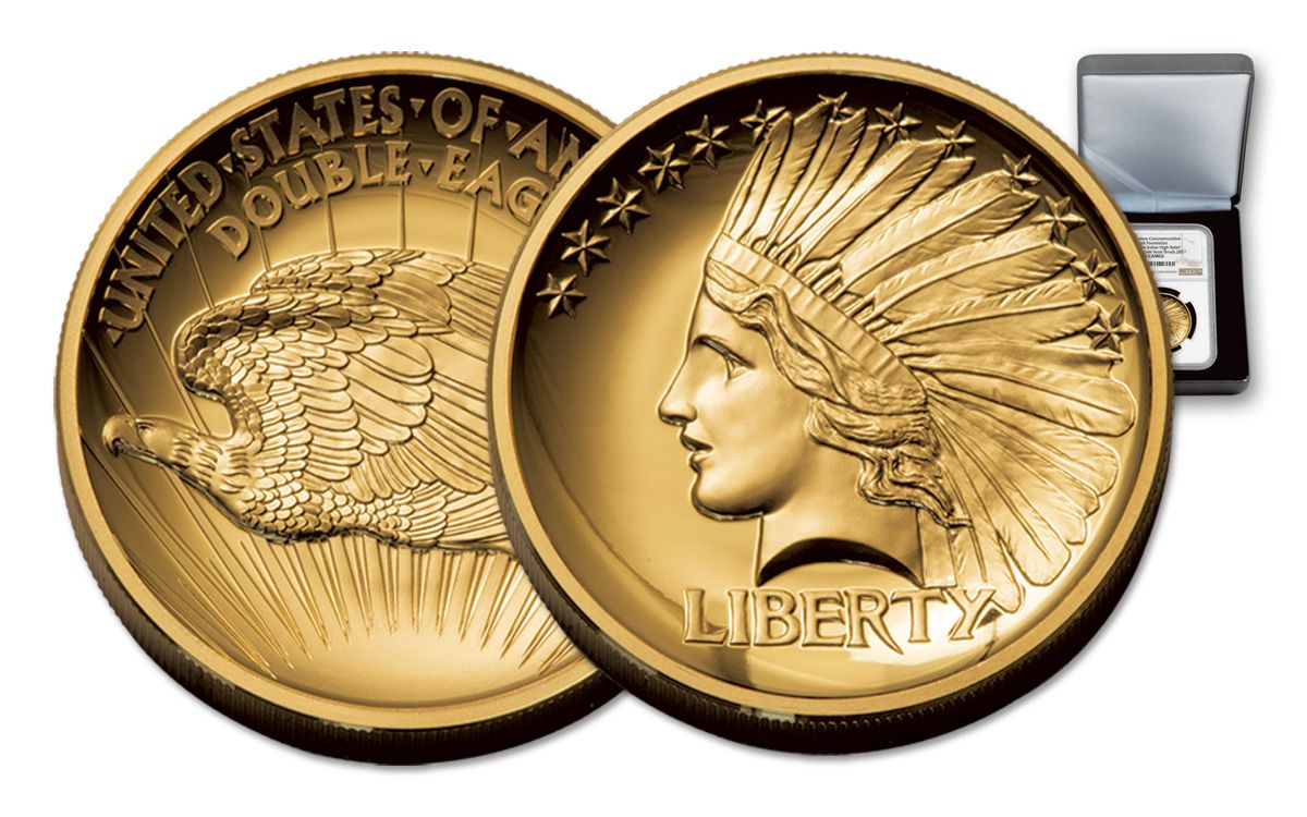 2017 1-oz Gold $20 Double Eagle Indian Proof PF70 | GovMint.com