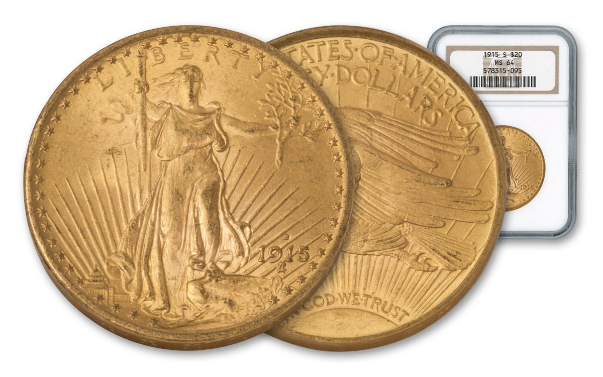 1908-1928 $20 Saint-Gaudens NGC/PCGS-MS64 | GovMint.com