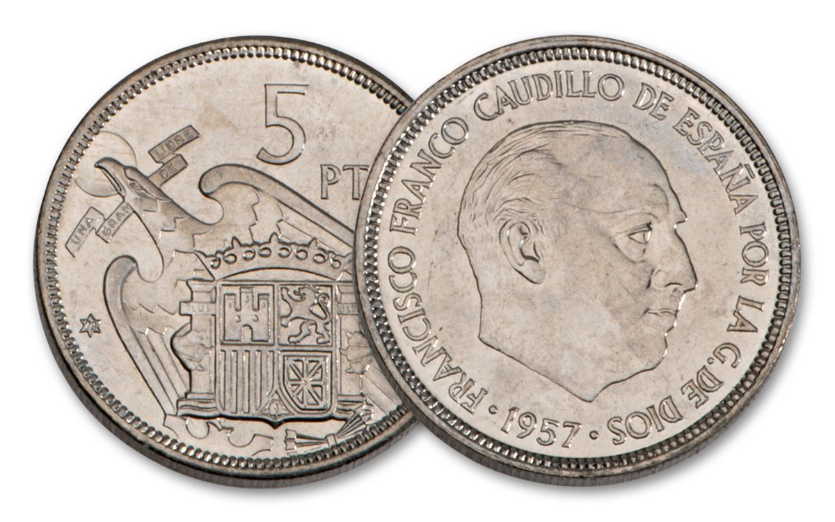 Francisco Franco Spanish Currency 6-pc Set | GovMint.com