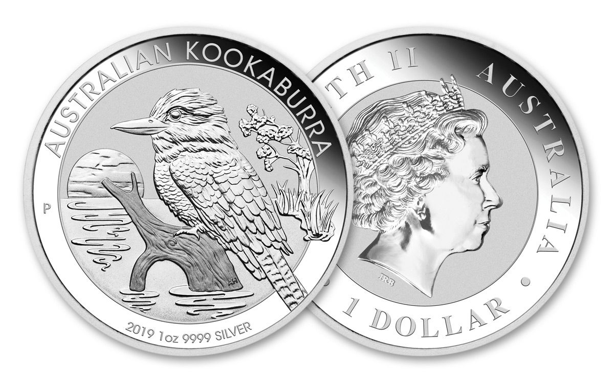 2019 Australia 1 Dollar 1-oz Silver Kookaburra BU | GovMint.com