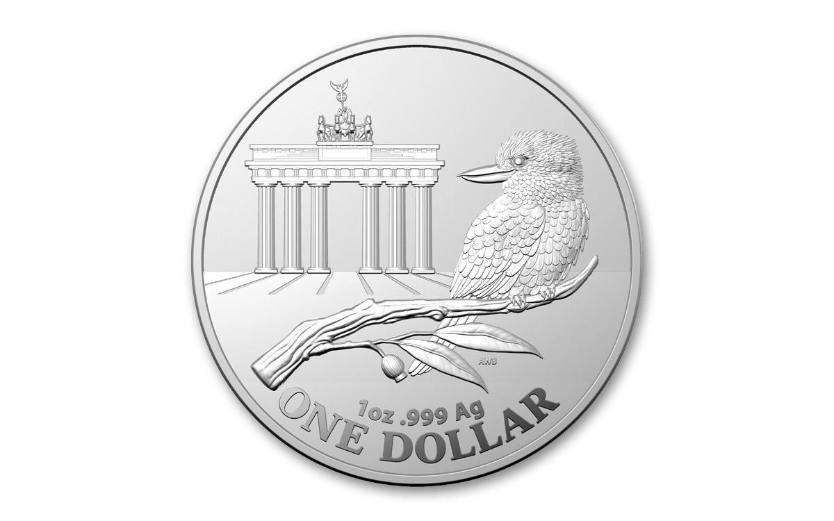 2020 Australia $1 1-oz Silver Brandenburg Gate Kookaburra Berlin WMF Show  Exclusive BU | GovMint.com