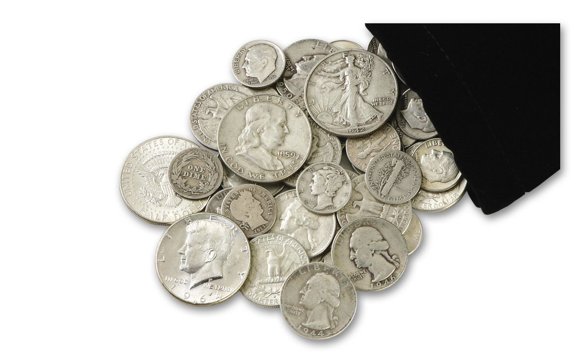 One-Pound Bag of Vintage U.S. Silver Coins | GovMint.com