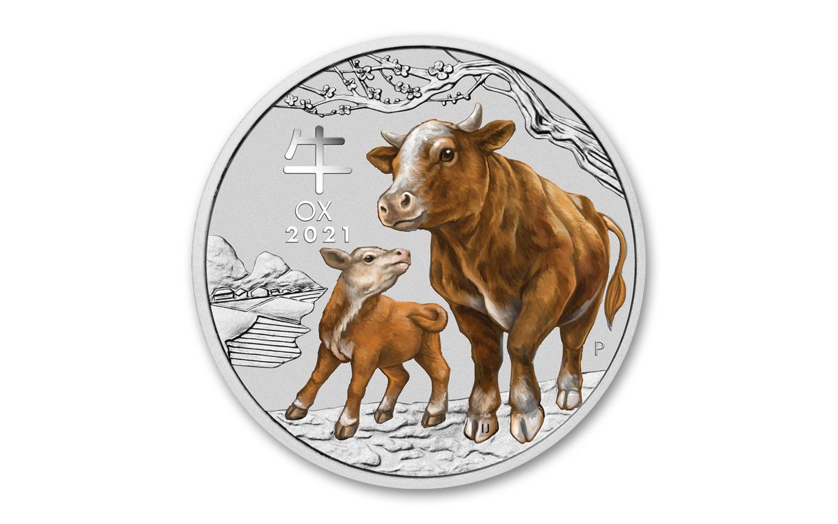2021 Australia 25₵ 1/4-oz Silver Sydney Show Lunar Year of the Ox Colorized  Coin BU | GovMint.com