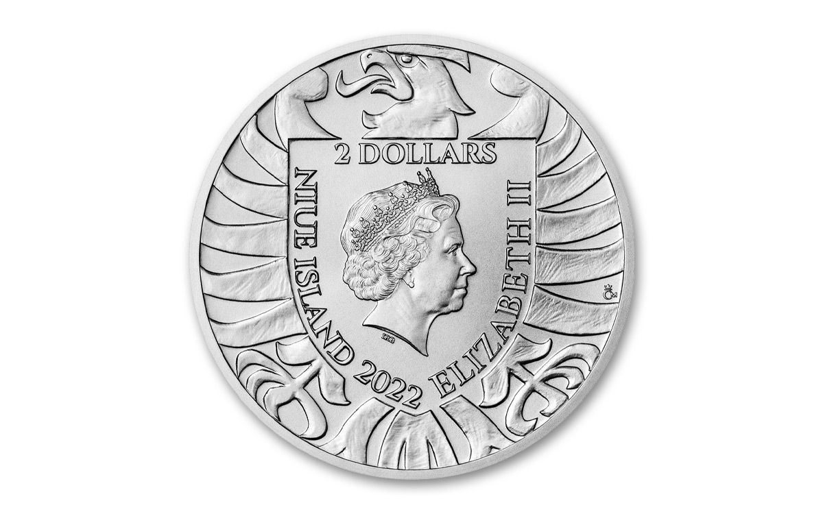 2022 Niue $2 1-oz Silver Czech Lion BU | GovMint.com