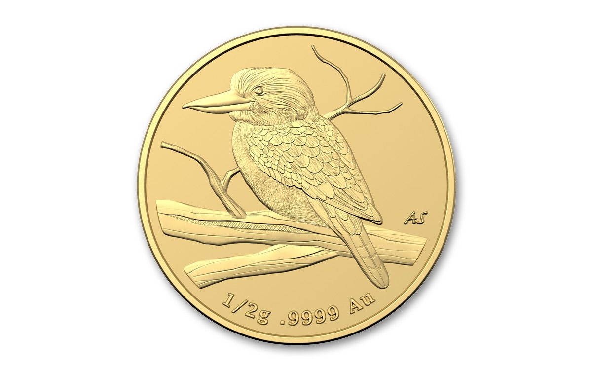 2022 Australia $2 1/2-gm Gold Mini Money: Kookaburra Frosted BU |  GovMint.com