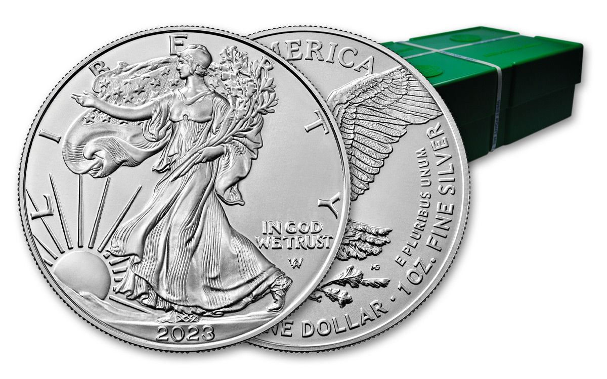 2023 $1 1-oz Silver Eagle BU 500-Coin Monster Box | GovMint.com