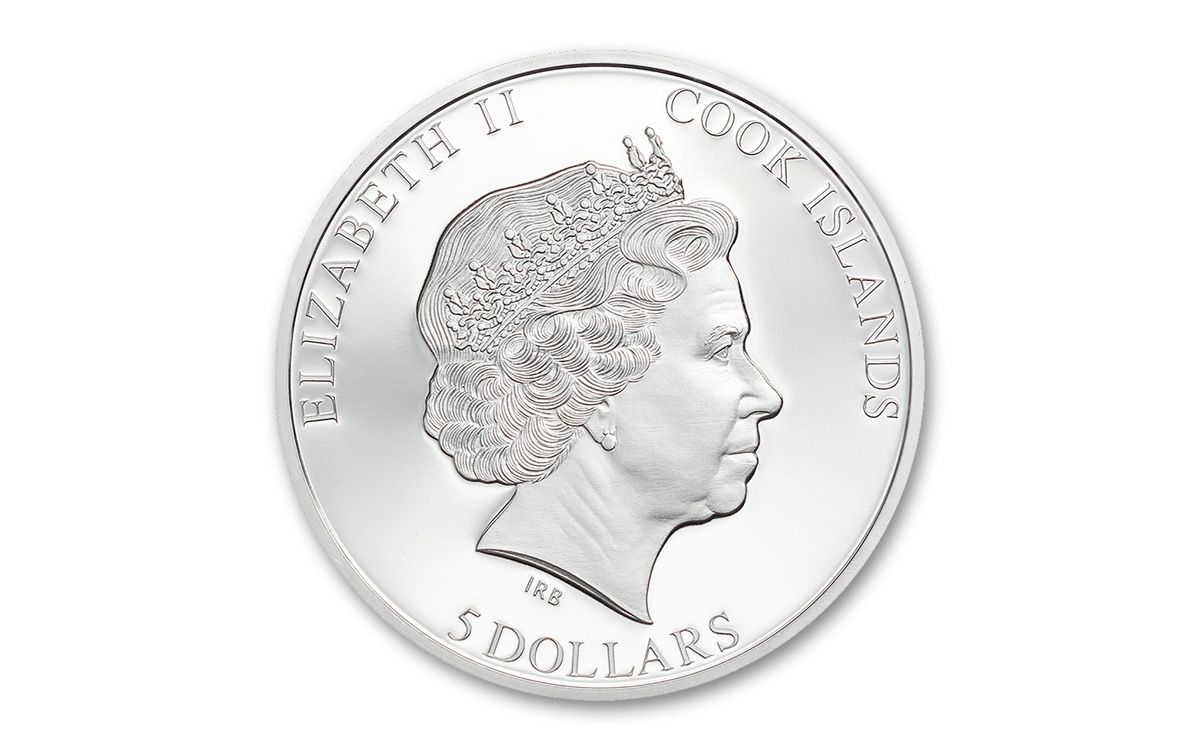 2022 Cook Islands $5 1-oz Silver In Memoriam Queen Elizabeth II Proof |  GovMint.com
