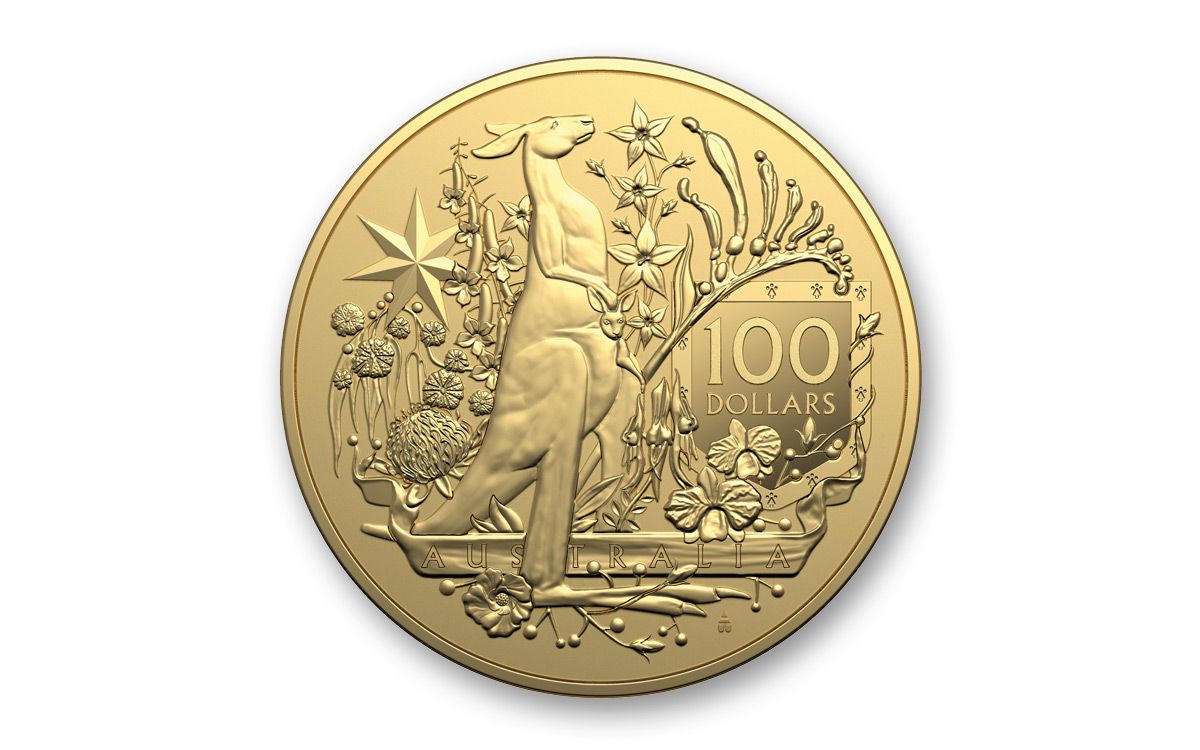 2021 Australia $100 1-oz Gold Coat of Arms NGC MS70 FR w/Flag label |  GovMint.com