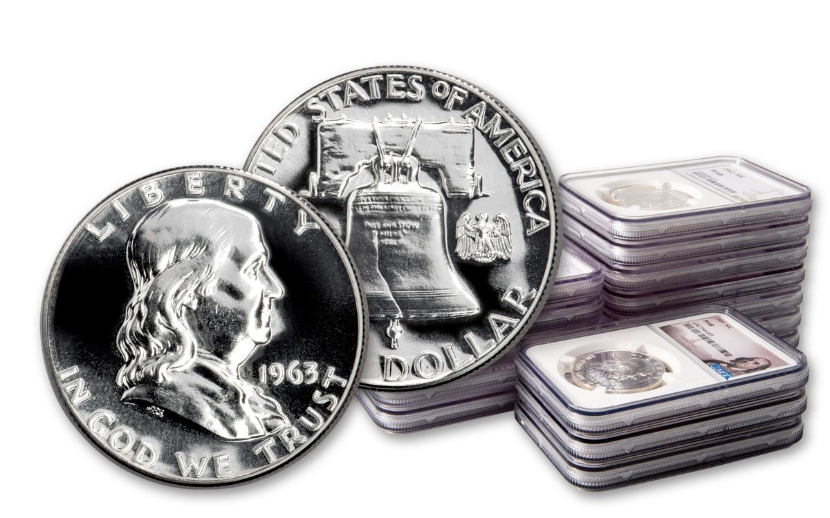 1950–1963 Franklin Silver Half Dollar 15-Coin Proof Set NGC PF66–PF68 |  GovMint.com