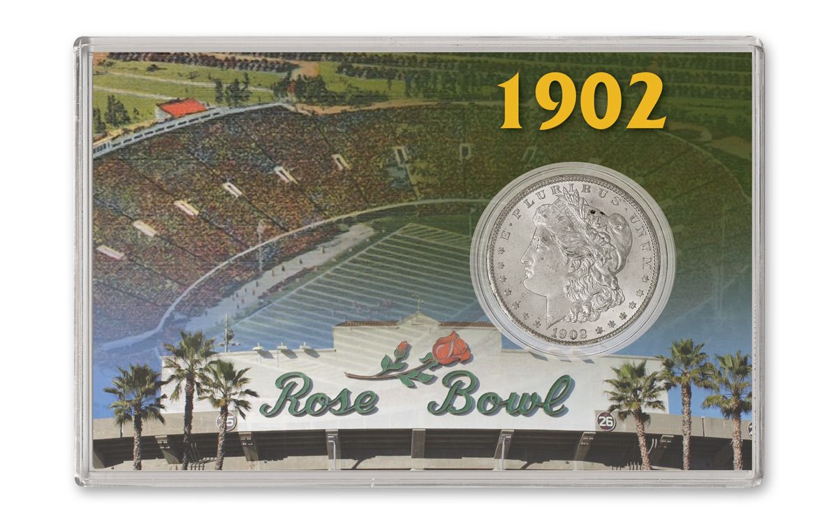 1902-O Rose Bowl Morgan Silver Dollar BU | GovMint.com
