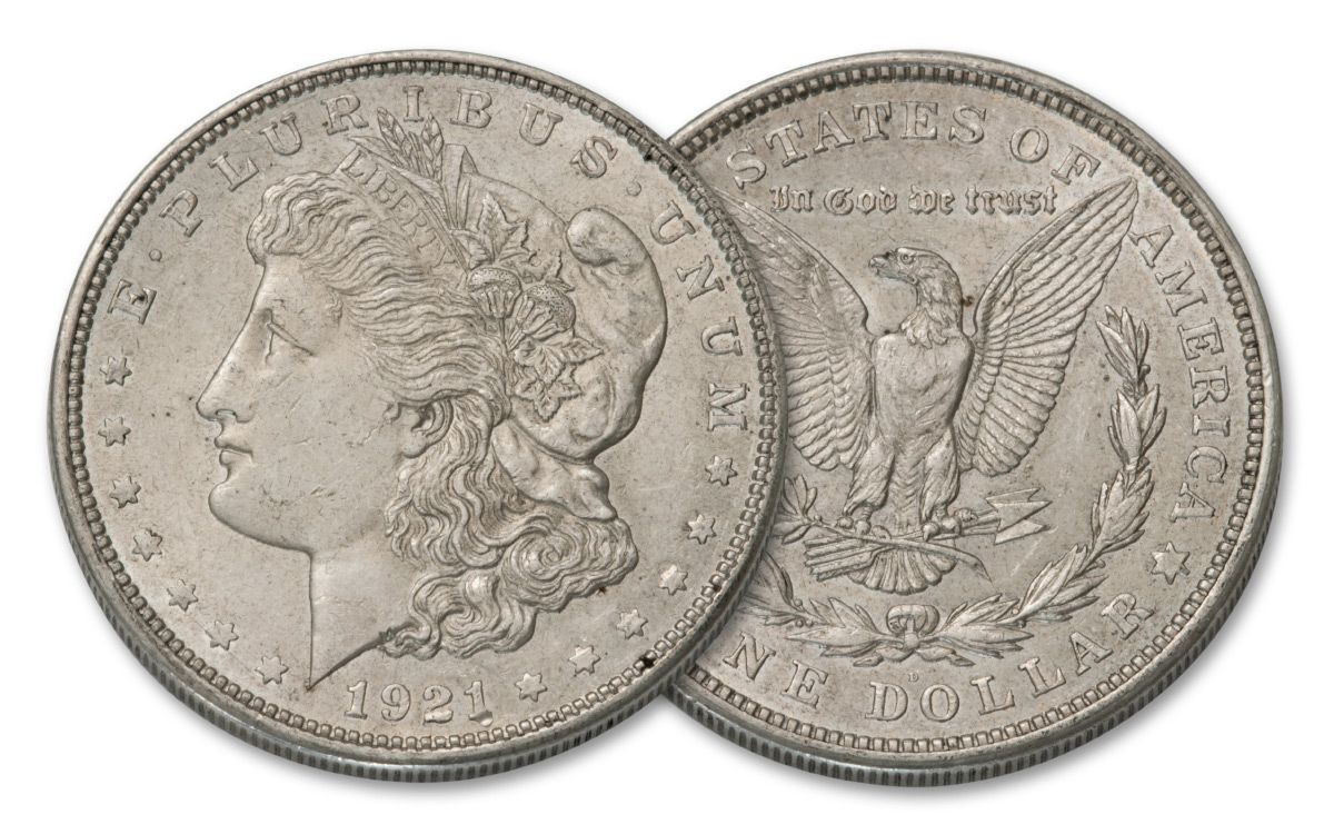 1878–1921 Morgan Silver Dollar 5-pc Decades Collection XF