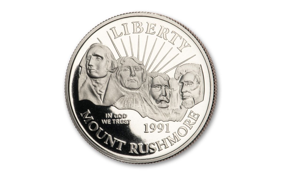 1991-S Mount Rushmore Golden Anniversary Half Dollar Commemorative