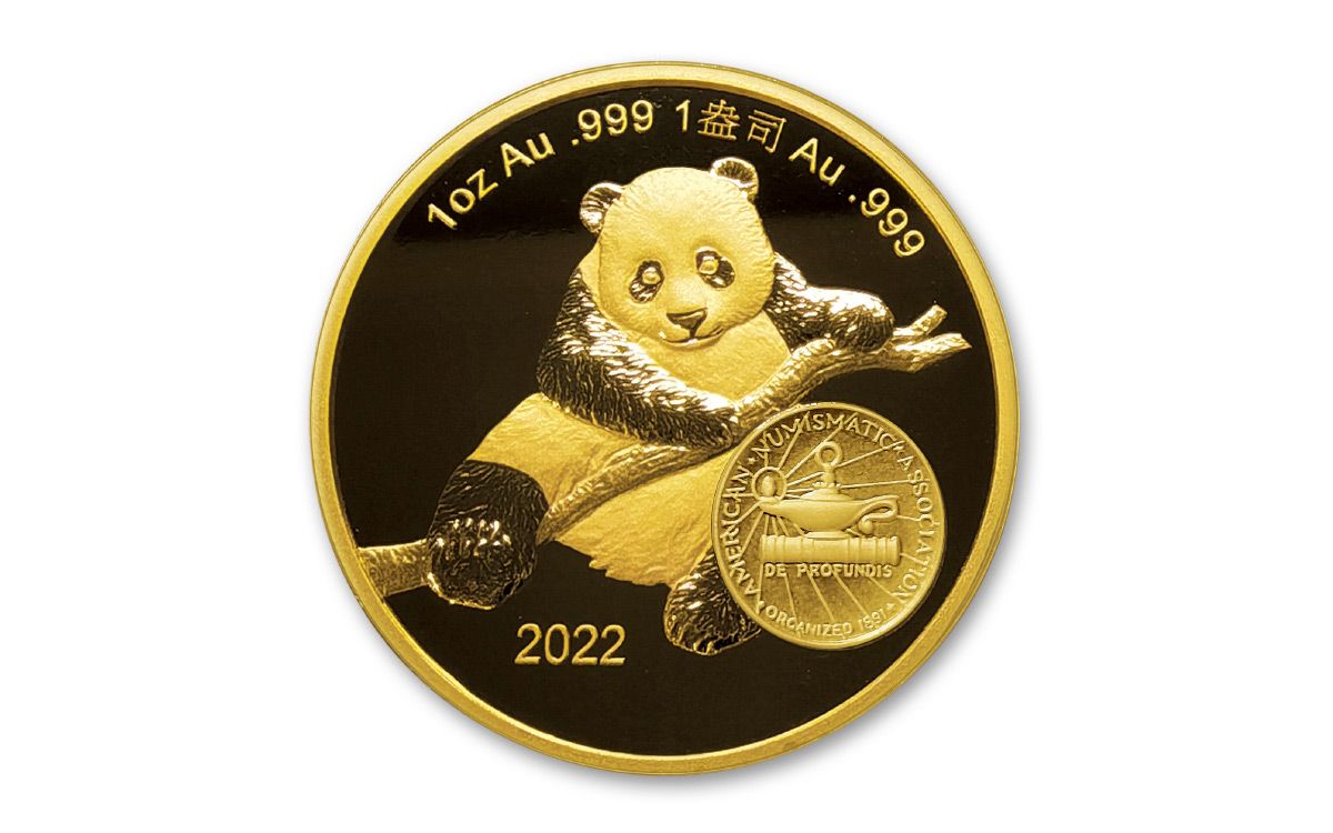 2022 China 1-oz Gold ANA Show Panda Proof | GovMint.com