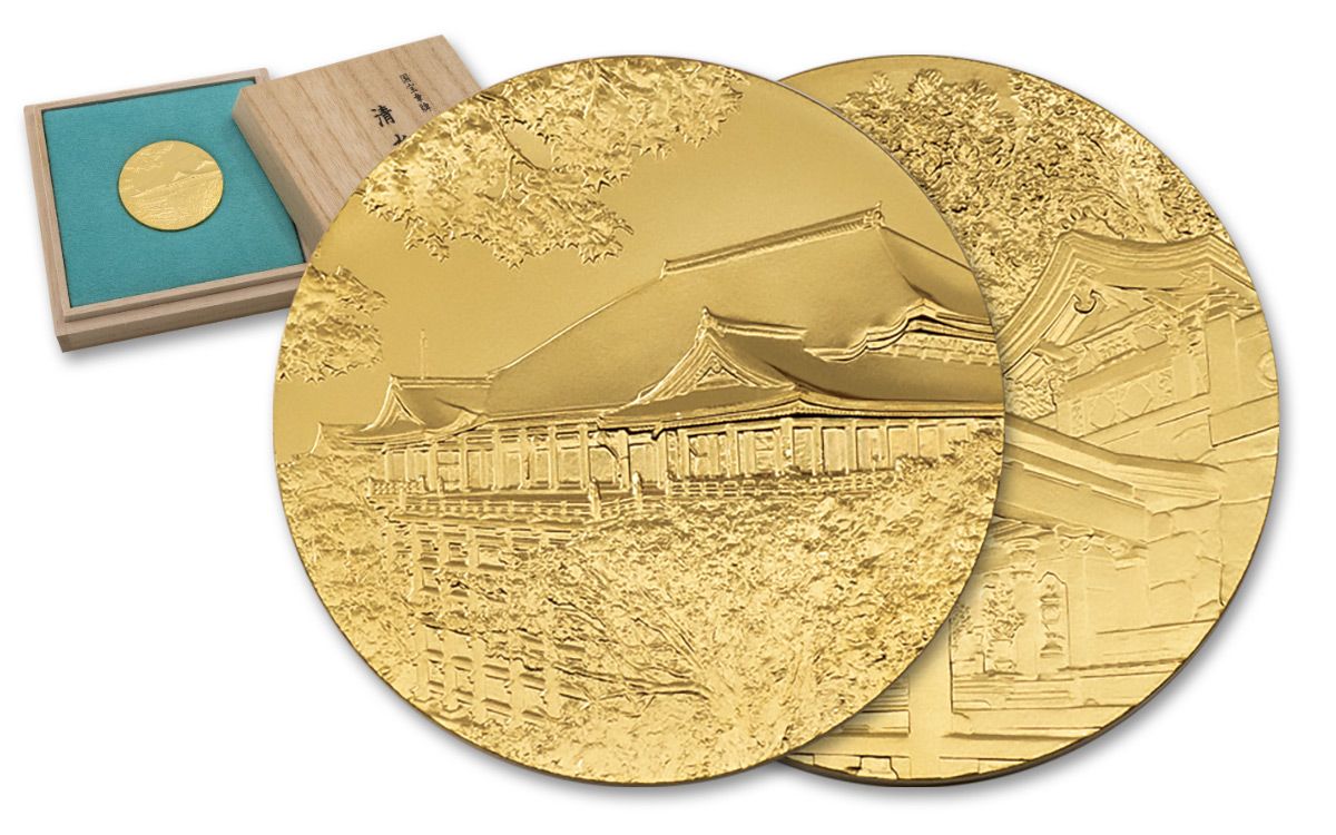 2022 Japan 45-gm Gold National Treasure Kiyomizu-dera Temple Medal BU |  GovMint.com