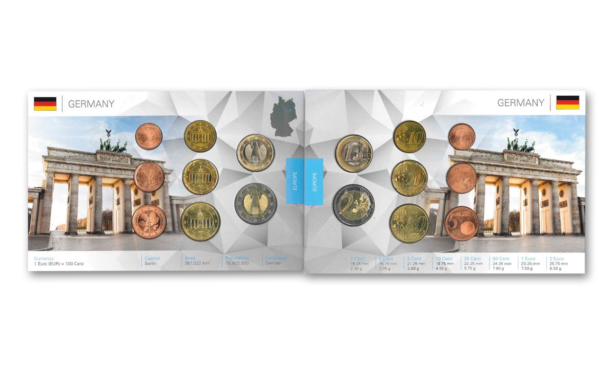 2002–2017 Germany World Coin Set Uncirculated Blister Pack | GovMint.com